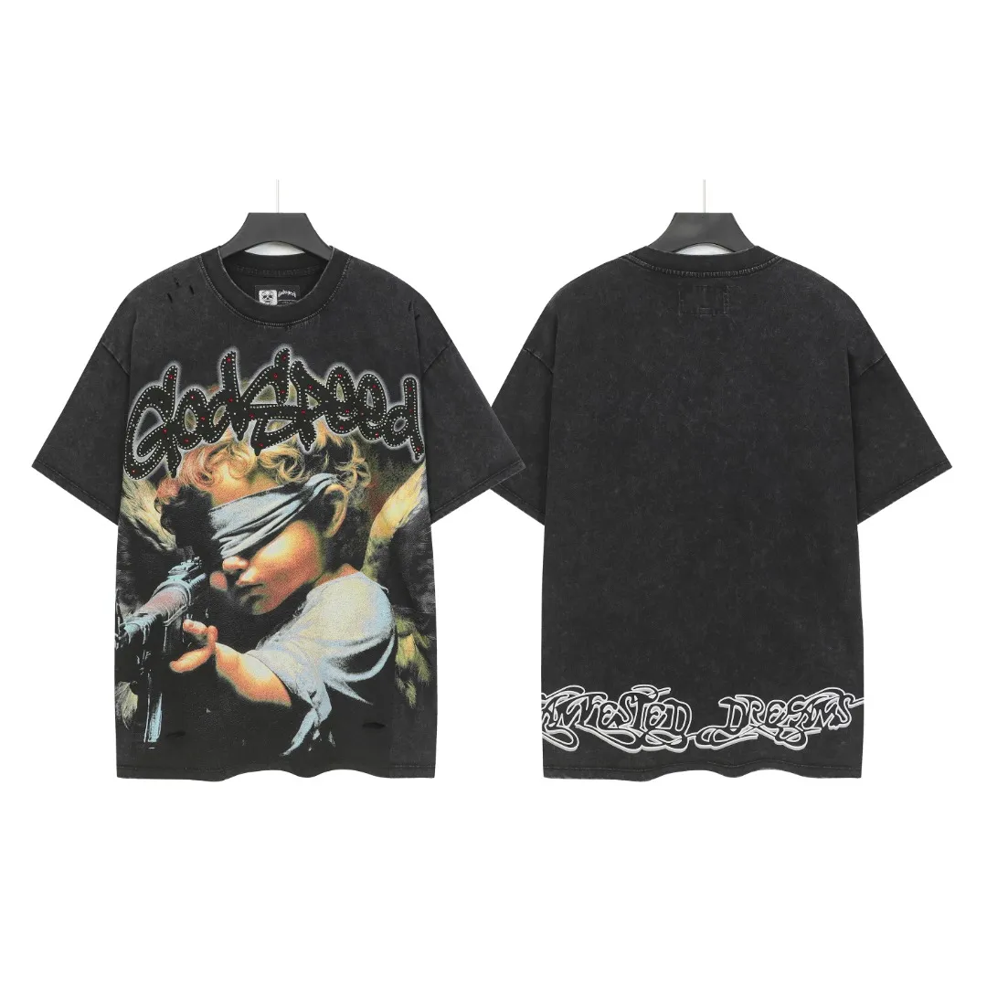 G 6203# Black/ ｜ godspeed（ + ） In Stock Retro T（ ） （fabric）：32 Sizes（size）：S-M-L-XL （colour）： Black/